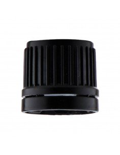 Capac negru simplu cu striații