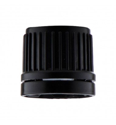 Capac negru simplu cu striații